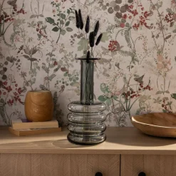 Wazony| Wazon szklany szary 30 cm