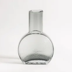 Wazon szklany szary 23 cm