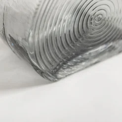 Wazon szklany szary 23 cm