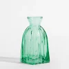 inny Wazon szklany zielony 11 cm