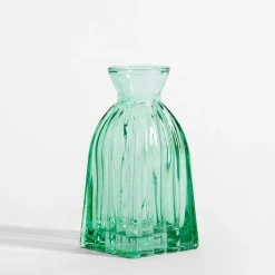 inny Wazon szklany zielony 11 cm