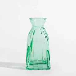 inny Wazon szklany zielony 11 cm