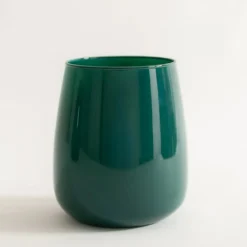 Wazony|inny Wazon szklany zielony ZINNIA 17 cm