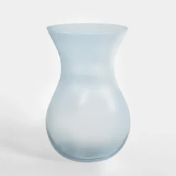 Wazony| Wazon transparentny niebieski ASTA 18 cm
