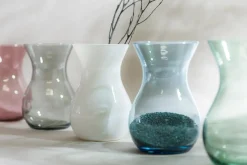 Wazon transparentny zielony ASTA 18 cm