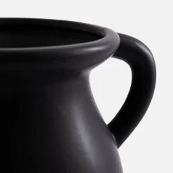 inny Wazon z uchwytami czarny 20 cm