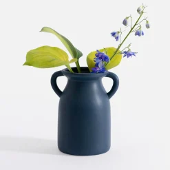 Wazony|inny Wazon z uchwytami niebieski 20 cm