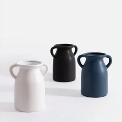 Wazony|inny Wazon z uchwytami niebieski 20 cm