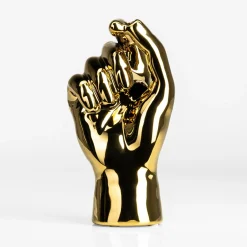 Wazony|inny Wazon złoty RĘKA 9.5 cm