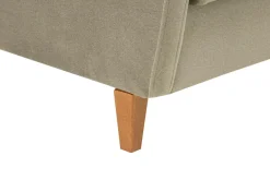 Wersalki|Sofy| Wersalka beżowa z nóżkami z jasnego drewna METEO