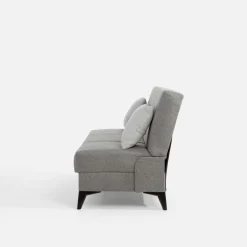 inny Wersalka rozkładana z poduszkami szara PORTA