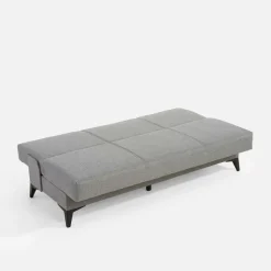 inny Wersalka rozkładana z poduszkami szara PORTA