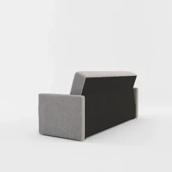 Wersalki|Sofy| Wersalka sztruksowa jasnoszara TIMON