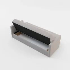 Wersalki|Sofy| Wersalka sztruksowa jasnoszara TIMON