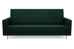 Wersalka welurowa ciemnozielona BAMAKO NEW