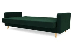 Wersalka welurowa ciemnozielona BAMAKO NEW