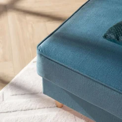 Wersalki|Sofy| Wersalka welurowa niebieska LOME NEW