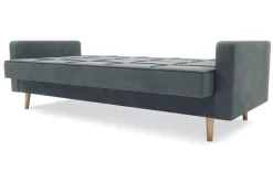 Wersalki|Sofy| Wersalka welurowa szara PEAK NEW