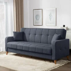 Wersalki|Sofy|inny Wersalka z 2 poduszkami granatowa LATIKA