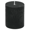 Świeca czarna RUSTIC 6,5x8 cm