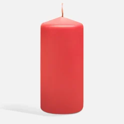 inny Świeca dekoracyjna czerwona 6x13 cm