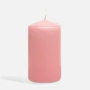Świeca dekoracyjna różowa 6x10 cm