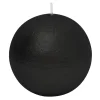 Świeca kula czarna RUSTIC 8 cm