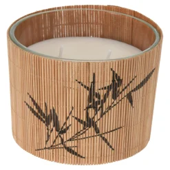 Świeca w bambusowej osłonce 10 cm