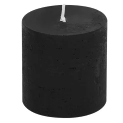 Świece, Świeczniki I Latarenki| Świeca walec czarna RUSTIC 5 cm