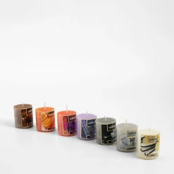 inny Świeca walec FLORAL 5x5 cm