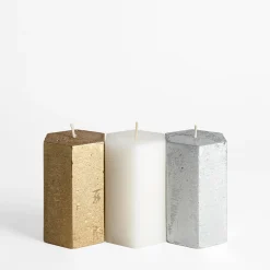 inny Świeczka HEXAGON 10 cm MIX