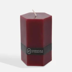 inny Świeczka różowa HEXAGON 14 cm MIX