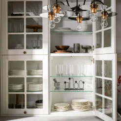 Świecznik na 4 świece czarny 27x15 cm