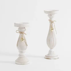 inny Świecznik na jedną świecę biały 34 cm