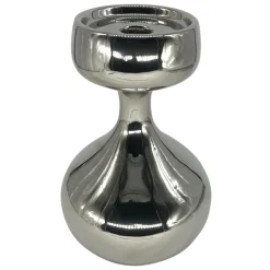 Świecznik na jedną świecę srebrny 22 cm