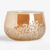 Świece, Świeczniki I Latarenki|inny Świecznik szklany beżowy 8 cm