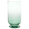 Świece, Świeczniki I Latarenki|Wrześniak Świecznik szklany PLAMA OMBRE zielony 23 cm