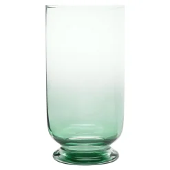 Świece, Świeczniki I Latarenki|Wrześniak Świecznik szklany PLAMA OMBRE zielony 23 cm