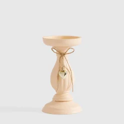 Świece, Świeczniki I Latarenki| Świecznik vintage na jedną świecę 20 cm