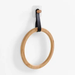 Wieszaki, Półki Tekstylne, Organizery|inny Wieszak łazienkowy bambusowy okrągły MIX