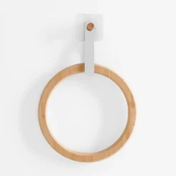 Wieszaki, Półki Tekstylne, Organizery|inny Wieszak łazienkowy bambusowy okrągły MIX