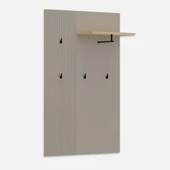 Wieszaki Do Przedpokoju|Esteti Wieszak DOMINICA z ryflowaniem i półką