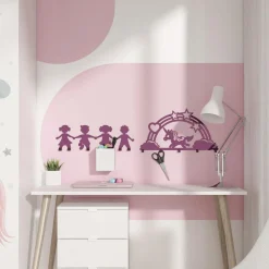 ADBOX Wieszak DZIECI różowy KIDDON