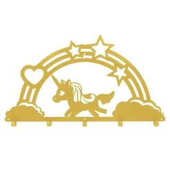 Wieszaki, Półki Tekstylne, Organizery|ADBOX Wieszak JEDNOROŻEC żółty KIDDON