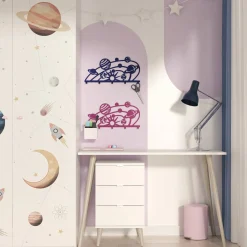 Wieszaki, Półki Tekstylne, Organizery|ADBOX Wieszak KOSMOS różowy KIDDON