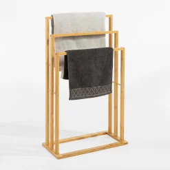 Akcesoria Łazienkowe|Akcesoria Łazienkowe| Wieszak na ręczniki stojący bambusowy