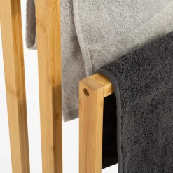 Akcesoria Łazienkowe|Akcesoria Łazienkowe| Wieszak na ręczniki stojący bambusowy