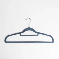 Wieszaki, Półki Tekstylne, Organizery|Okey Wieszak welurowy niebieski VELVET, komplet 5 szt.