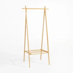 Wieszaki, Półki Tekstylne, Organizery|inny Wieszak z półką bambusowy 146 cm