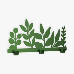 Dekoracje|Wieszaki, Półki Tekstylne, Organizery|ADBOX Wieszak zielony LIŚCIE KIDDON